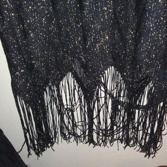 CHARLOTTE RUSSE COCKTAIL DRESS / FRINGE & GOLD NWT - Picture 3 of 6